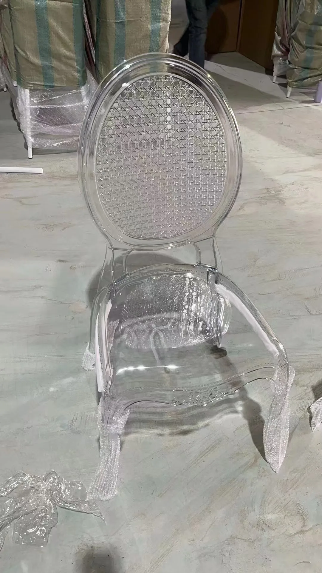 Cheaper Stackable Plastic Transparent Crystal Clear Resin Ghost Chair,Polycarbonate Wedding Chairs For Rental