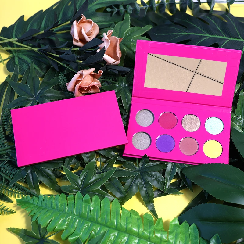 Wholesale DIY 8 Colors Private Label Eyeshadow Palette Pigment Makeup Palette Eyeshadow Custom Logo