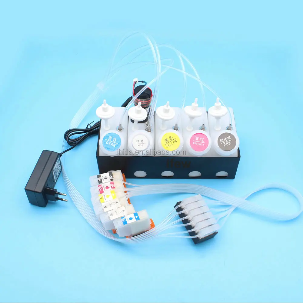 XP15000 CISS XP 15000 DTF Ink Supply System With Metal Frame For Epson White Ink Tank Kit With Stirrer No Chip DTF Printer Tool