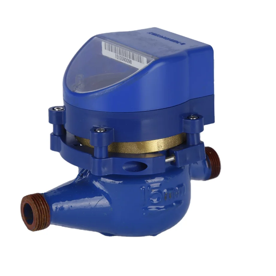 multi jet wet dry dial remote valved smart photoelectric direct read IC card water flow meter