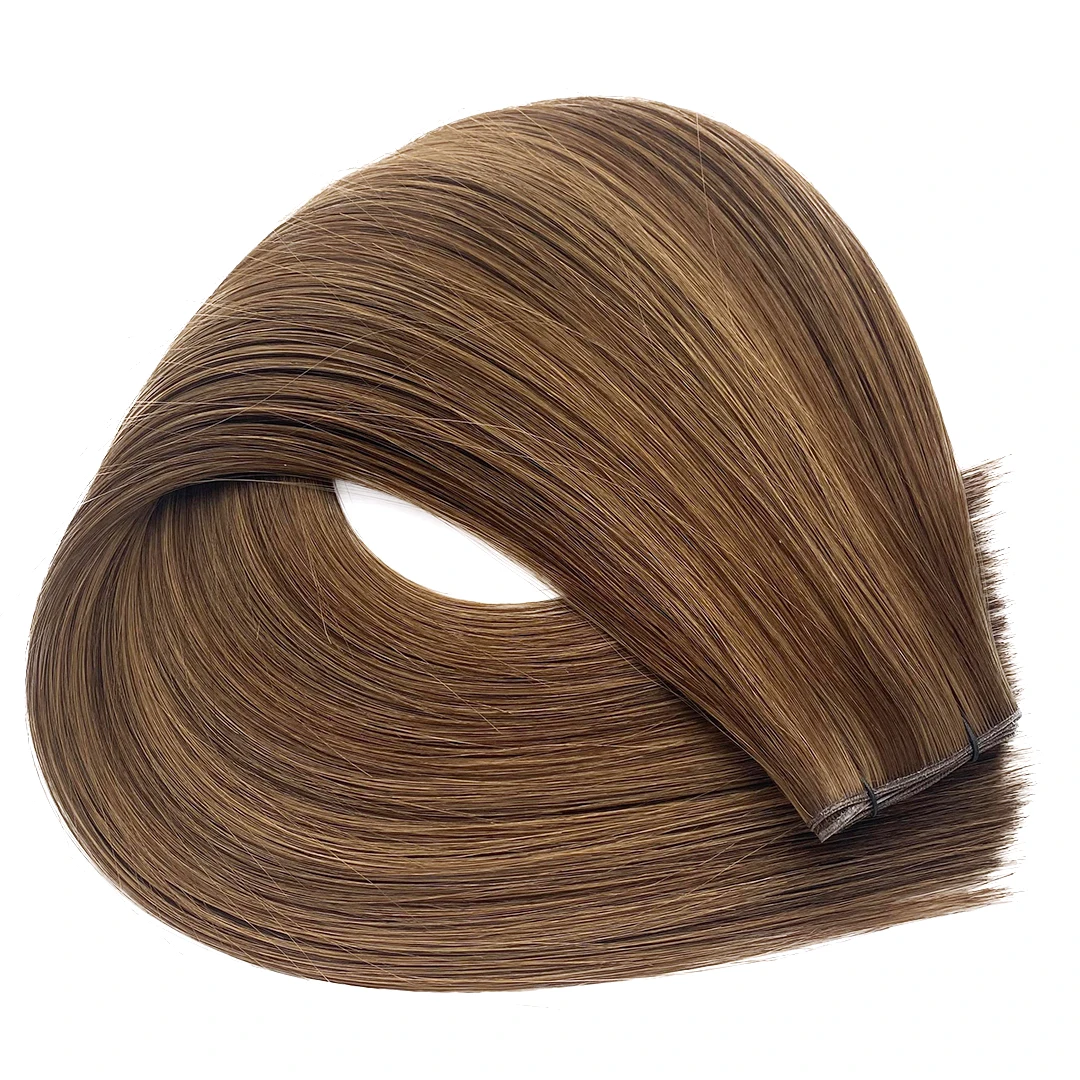 Cuticle aligned Double Drawn Narrow Edge Weft Micro Genius Hair Extension supplies