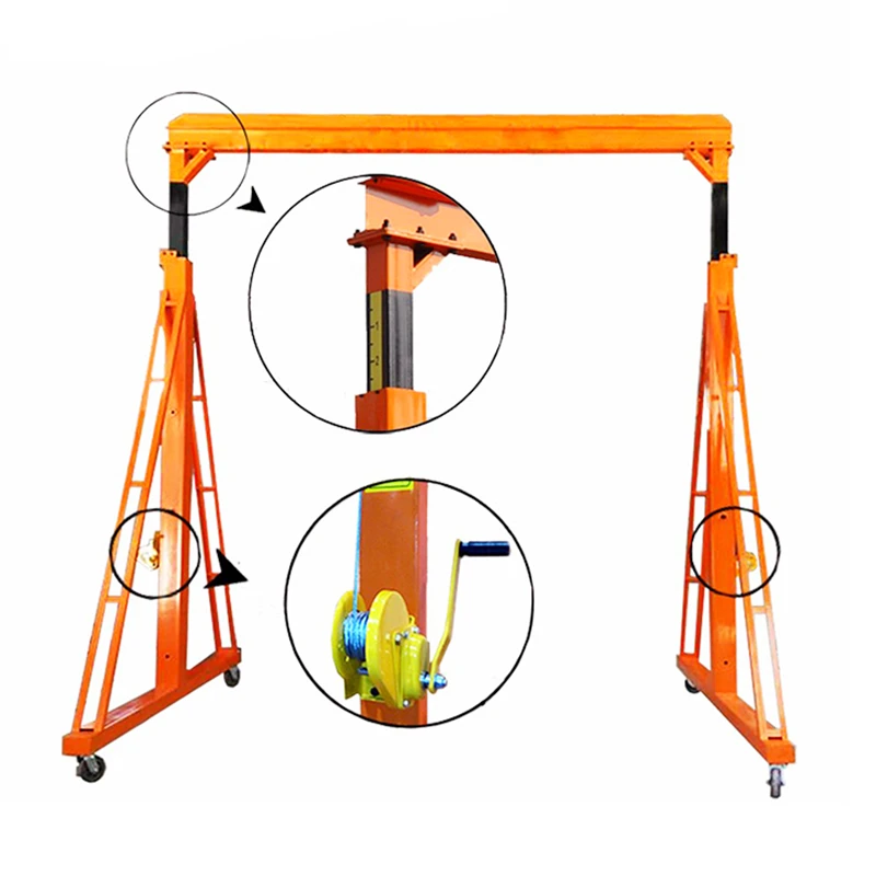 Dubai portable mobile gantry crane for sale grua de portico 10 t price