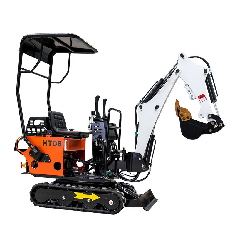 mini excavator machine 1 ton 2 ton hydraulic crawler machine electric small bagger digger loader excavator