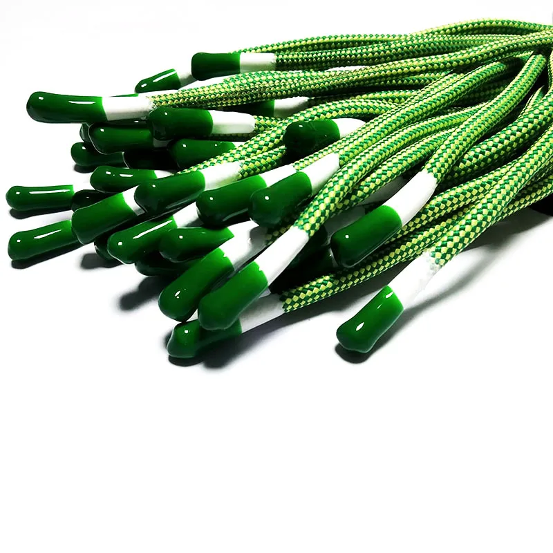 
High quality Design and color silicone dipping end drawstring cord 