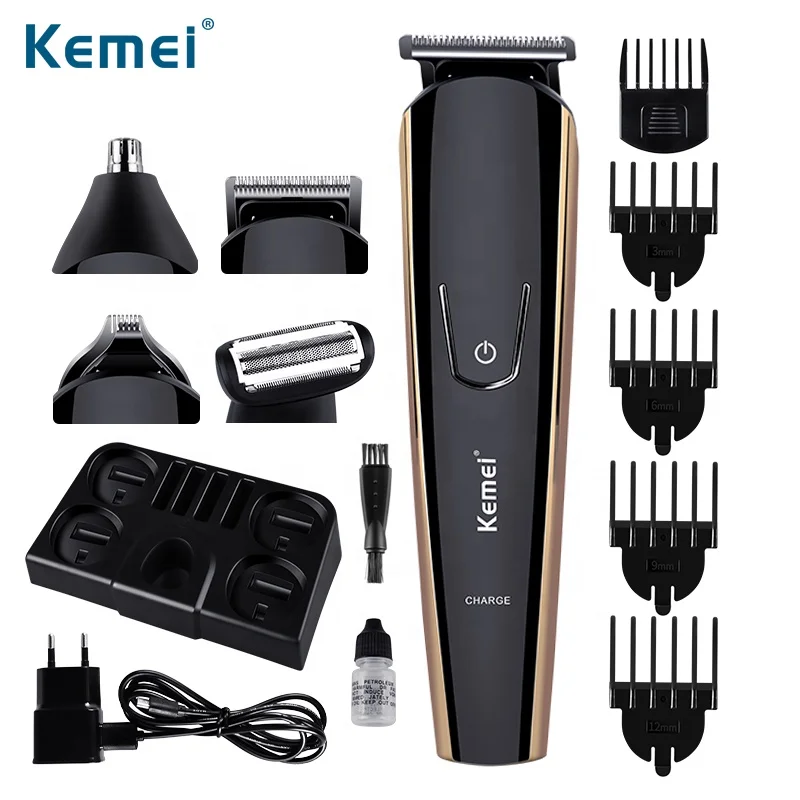 Kemei KM-526 5 in 1 Multi Functional Men Grooming Clipper Hair Cutting Machine Removal Trimer Eyebrow Shaver Haircut