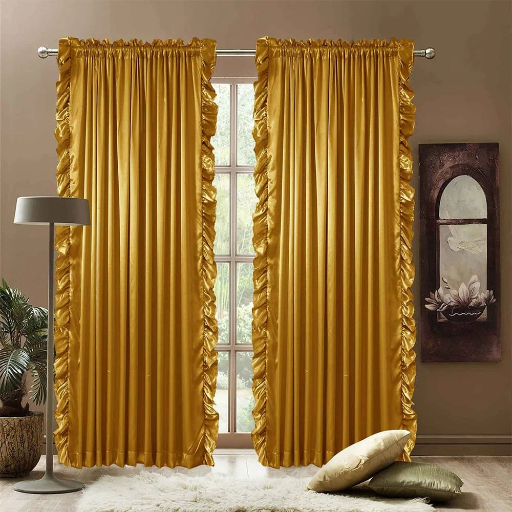 High Quality Wholesale  Prices Curtain Ready Made Custom Prints Sizes Yarn Dyed Grommets Curtains