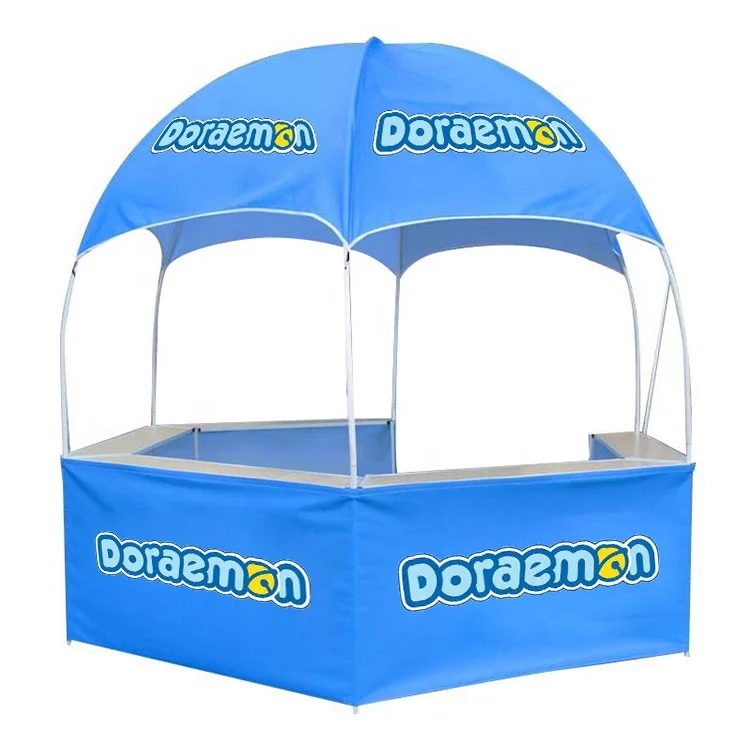2024 advertising promotion counter outdoor exhibition booth canvas dome tent  3x3 dome tent roof tent for event