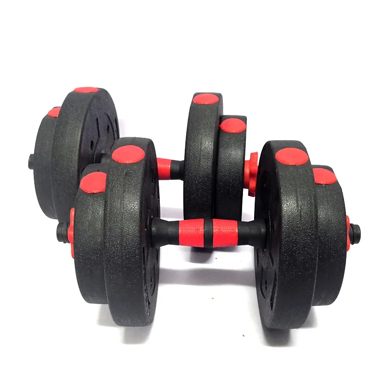 
2020 hot same steel 40kg adjustable dumbbells set black rond dumbbells 
