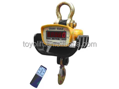 TOYO-INTL Digital Hanging Scale with Cast Aluminum Case Handheld 30-300 Kg Mini Crane Scale with Hooks