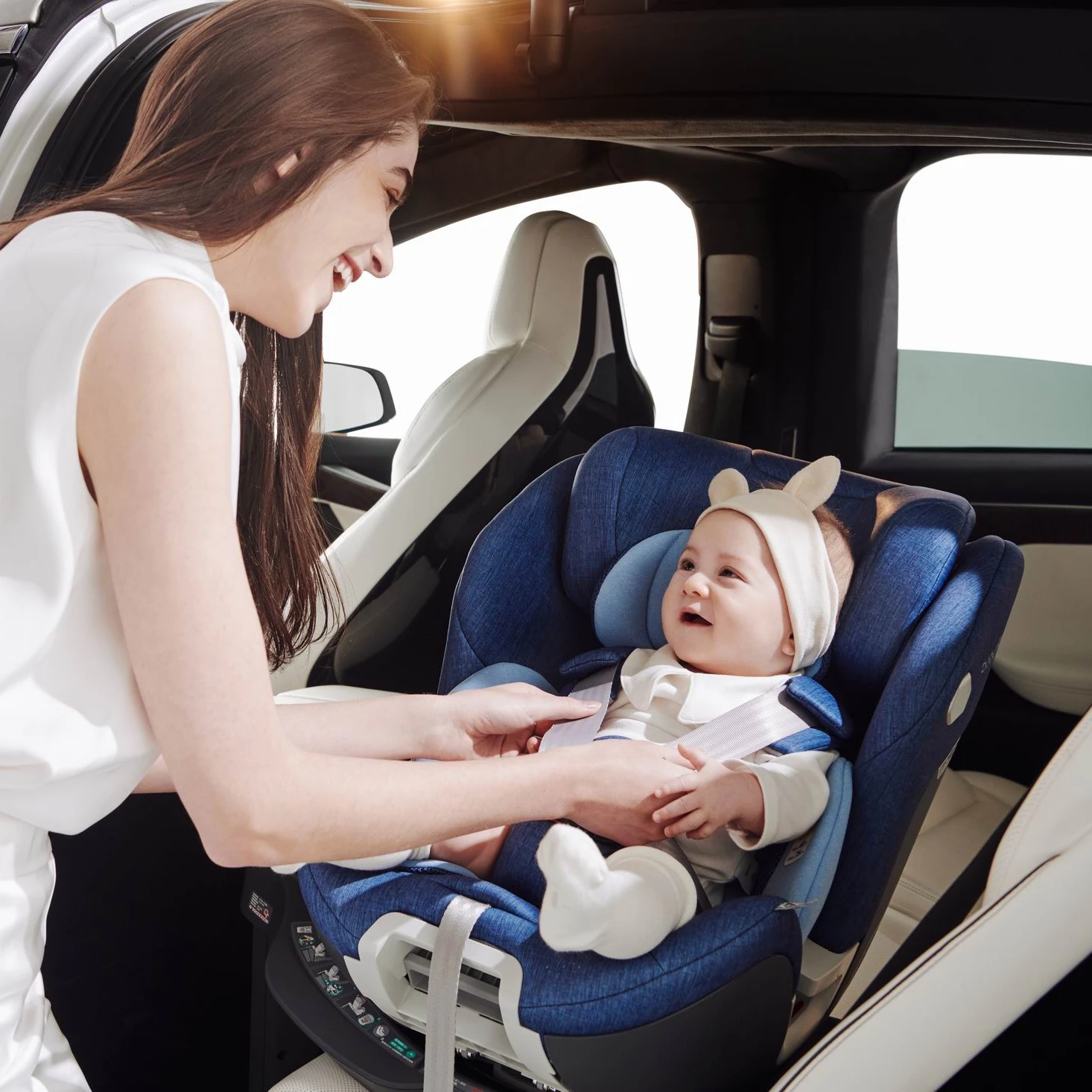  40-105 см I-SIZE R153B с ISOFIX и опорная ножка ECE R129 детские автокресла премией RED