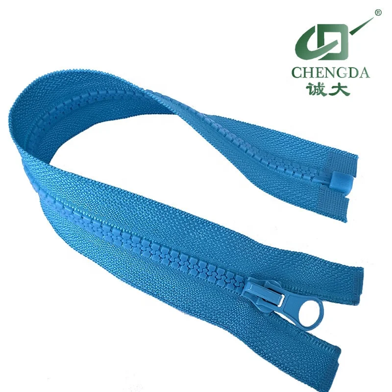 no.5 plastic zipper open end DTM slider with thumb puller vislon zipper for garment clothing delrin zipper cremalleras cierres