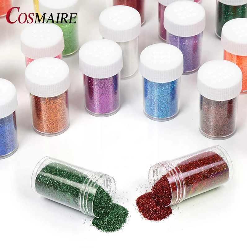 Solvent Resistant Polyester Glitter Shaker Sparkle Craft Nail Loose Glitter Powder