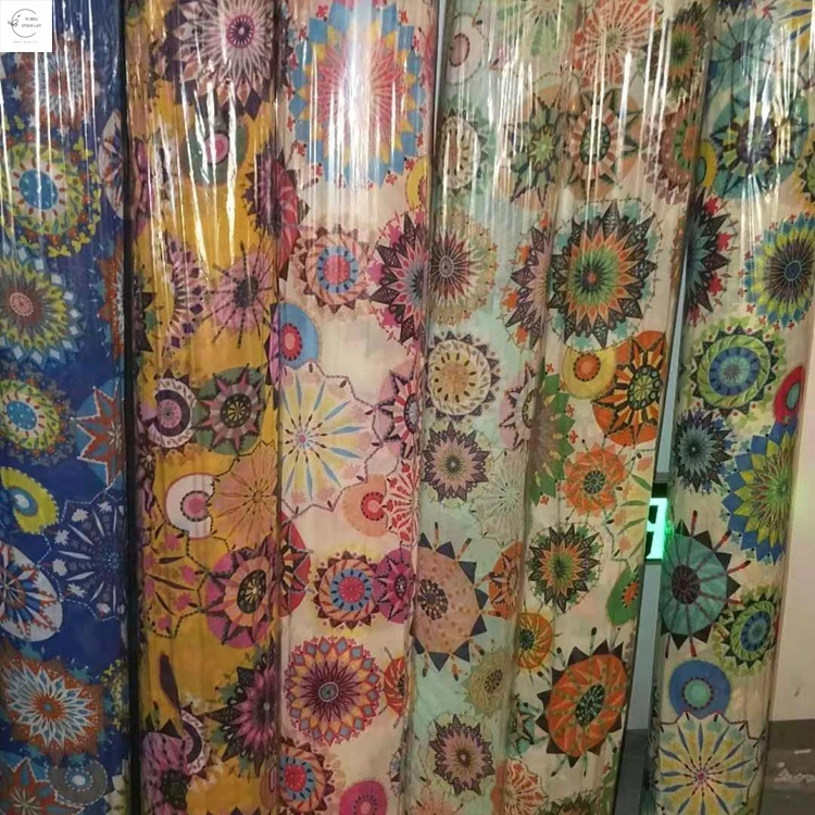 Новый дизайн, Лидер продаж, шифоновая печатная шифоновая ткань с бусинами от Shaoxing