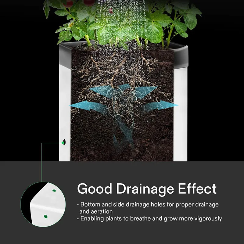 Wholesale Garden Supplies  Thicken PE Seedling Bag Tomato Growing Bags Hydroponic 10 Gallon Plastic Grow Bags for Plants