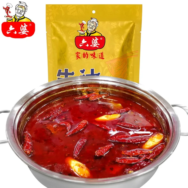 Liu Po 15g hotpot soup base wholesale vegetable oil hot pot condiment seasoning for restaurants and family cooking