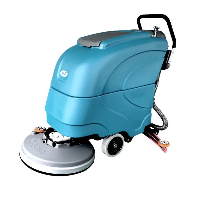 Cleaning Machines Battery Hand Walk Behind Floor Scrubber Autoscrubber Concrete Marble Tile Granite Floor Sweeper Electric 1050W