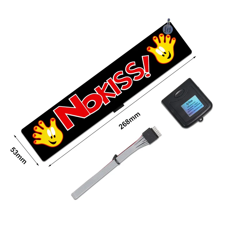 Nokiss New LED Light Window Sticker JDM Night Glowing Windshield Sticker Car Light Sticker