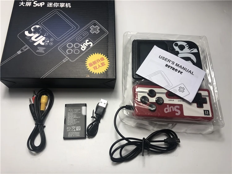 
400 in 1 Game Console 2 Player Game Box Retro FC Handheld Game Consola Sup For Gameboy 