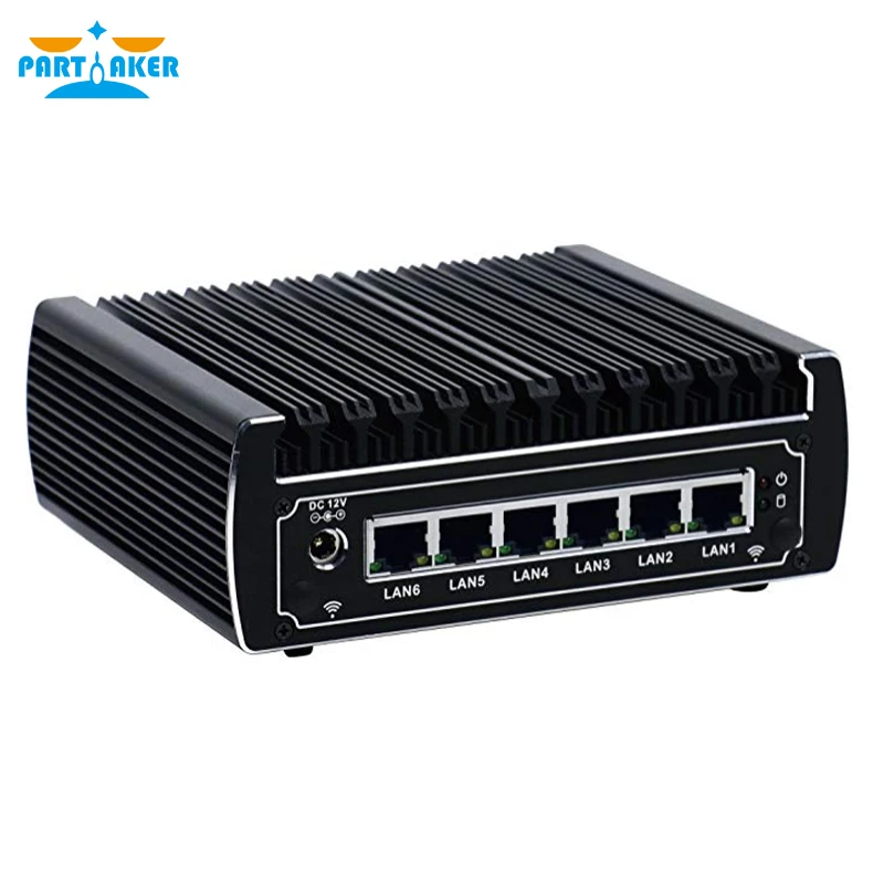  PfSense безвентиляторный мини-ПК x86 core i3 7100u i5 7200u celeron 3865u 6 * Intel lan DDR4 linux брандмауэр маршрутизатор DHCP VPN сетевой