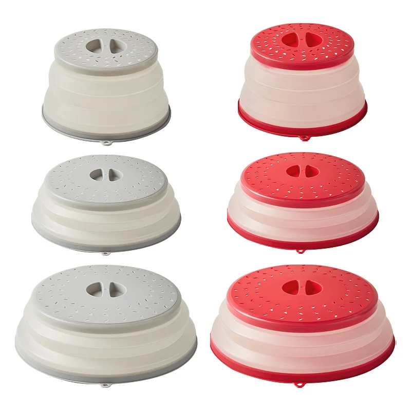 2 in 1 Microwave Place Mat & Food Cover for Splatter Guard Multi-use Collapsible Microwave Splatte Cover for Food