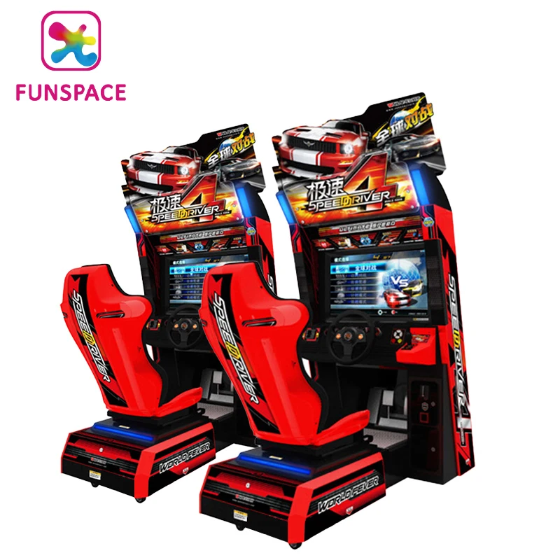 Arcade Car Simulator Speed Racing 4 Game Machine Coin Operated Games Fast Car Furious Racing For Game Zone