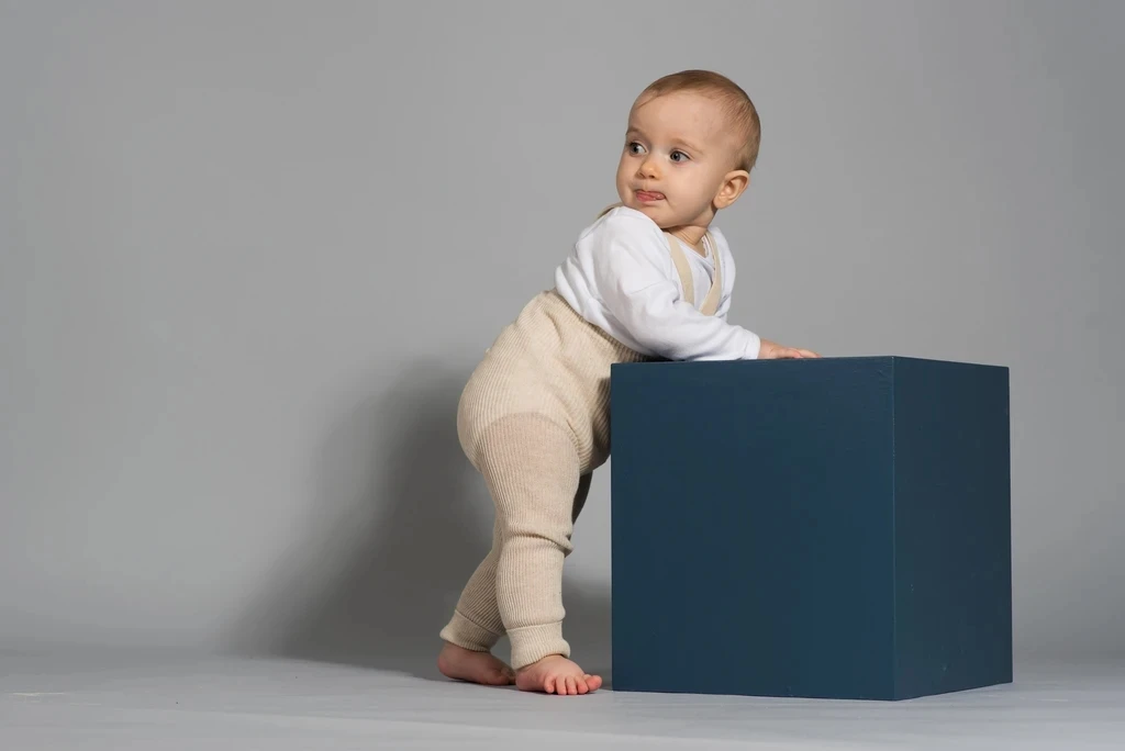 Custom private logo Toddler baby overalls kids suspenders high waist stockings cotton knitting ribbed pantyhose baby tights