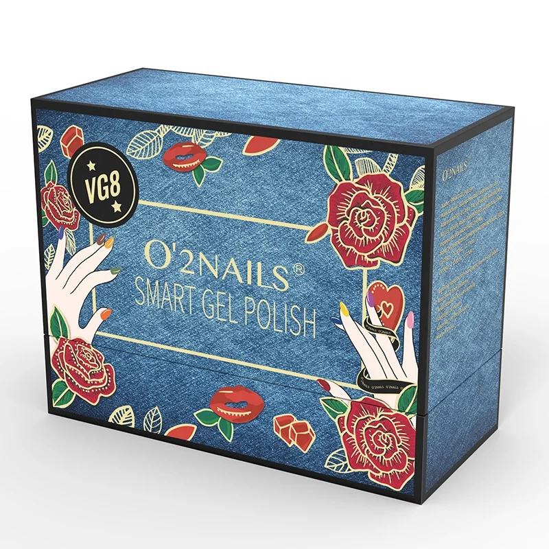 2024 New arrival O2NAILS smart uv blending gel polish mixing kit cat eye gel polish