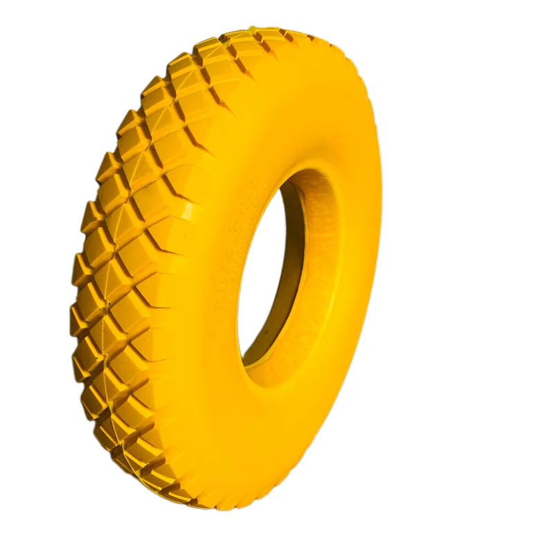 High Quality Cheap Price Solid PU Foamed Polyurethane 16 Inch 4.80/4.00-8 Wheelbarrow Tire Wheels Tyre