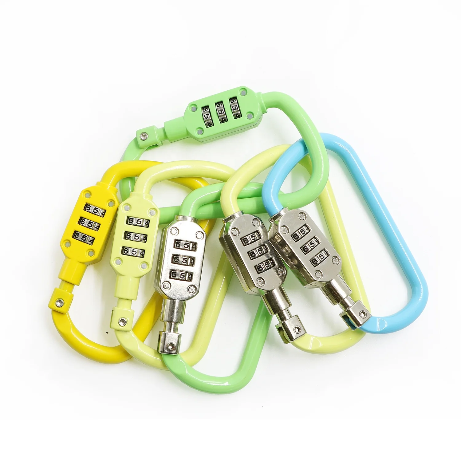 9930 is 2020 best selling automatic lock climbing  lock high quality aluminum 3 digit combination lock suitcase safety carabiner