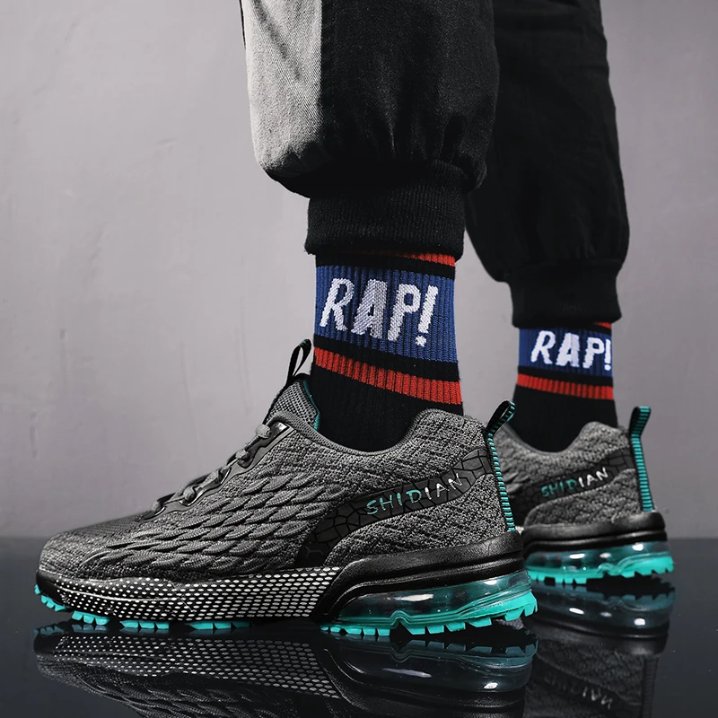 Popular ultralight running shoes marathon air cushion large sneakers