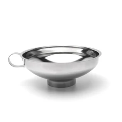 Kitchen Gadgets 4 Inch Stainless Steel Funnel Filter Large Diameter  Jam Liquid Funnel