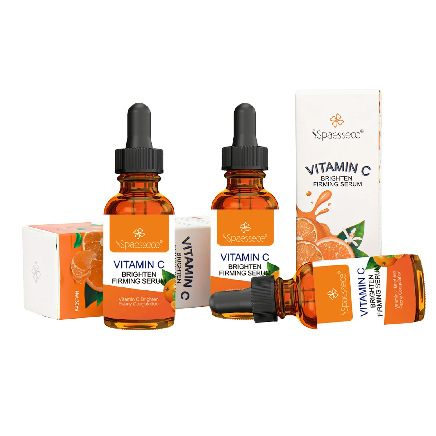 Private Label Serum Dark Spots Serum Antioxidant  Face Whitening Brightening Vitamin C Face Serum