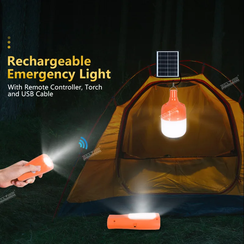 Good Price Portable Ip65 Waterproof Outdoor 20w Rechargeable Battery Led Solar Emergency Light