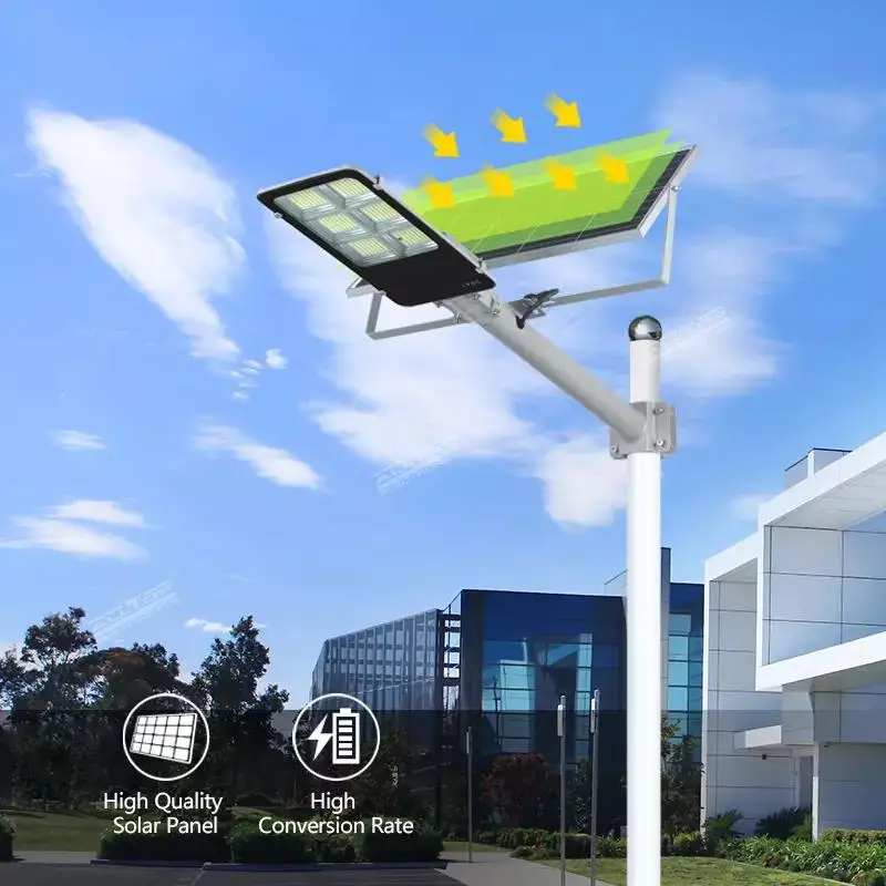 2022 New Led Solar Street Light 50w 100w 200w 300w 400w High Brightness Road Park Garden With Sensor Ip65 Split Outdoor Lamp