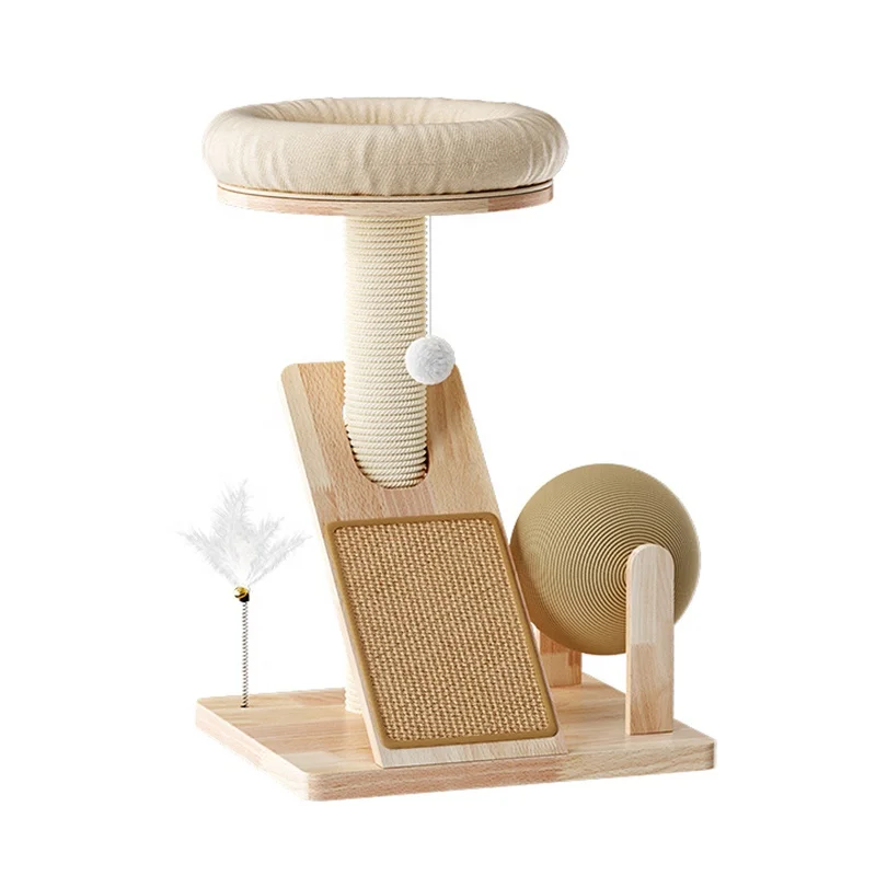 2023 hot sale furniture wood cat hammock for wall furniture wood