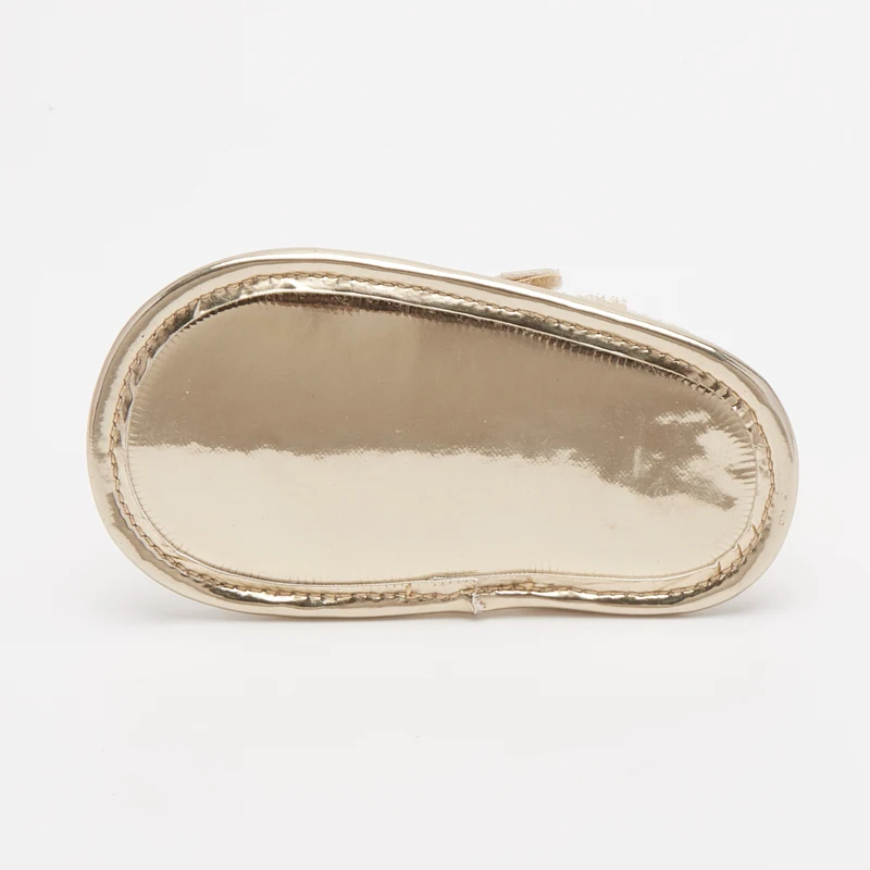 New arrival two colors beautiful flower decoration rubber sole prewalker baby sandals for girls and Boys PU OEM Solid Gua YB0032