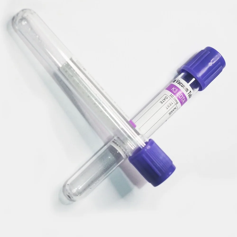 2ML Glass EDTA K3 Lavender Tubes