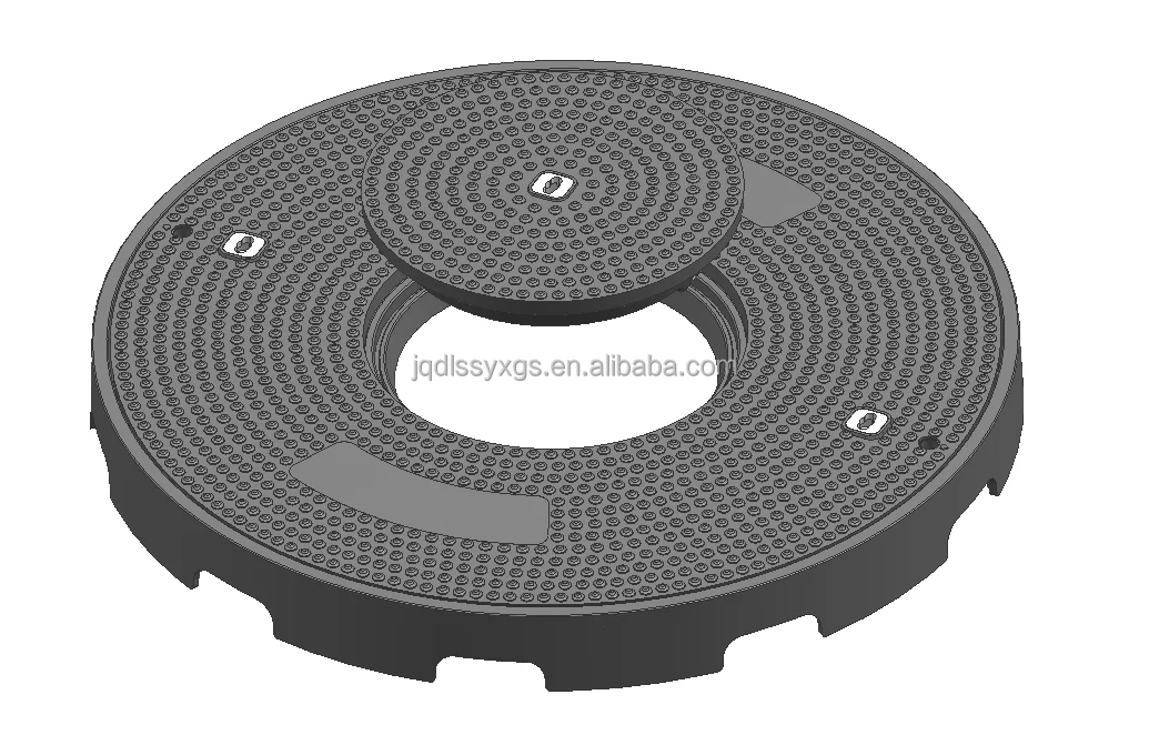 Composite Fuel Manhole Cover with inspection holes