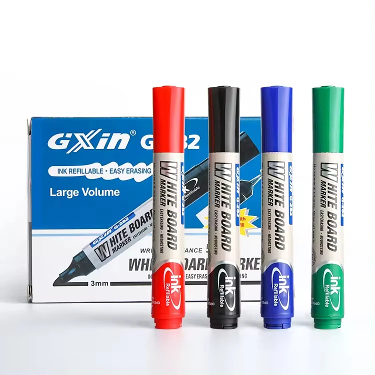 Eco-friendly Large Capacity Oil Based White Board Pen Low Odor Repeated Dry Erase Refillable Whiteboard Marker Pen