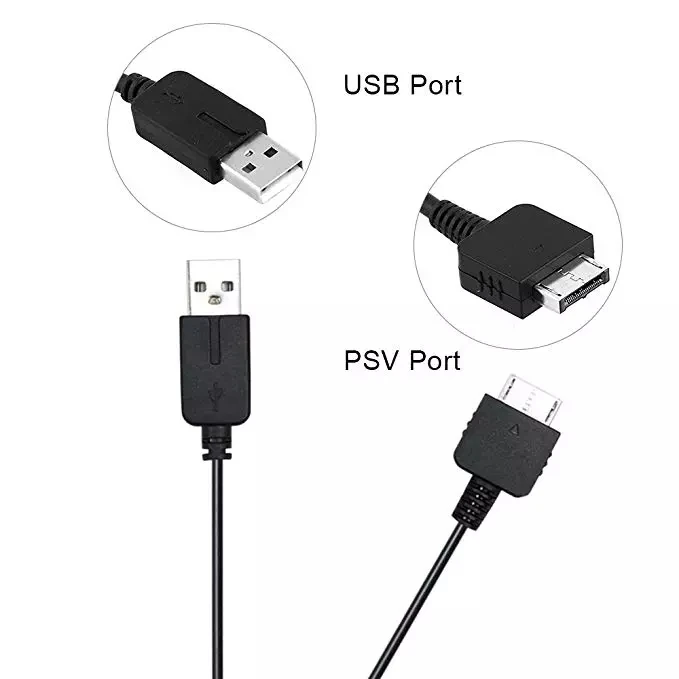 Высококачественный 1 2 м длинный USB-кабель для зарядки Vita