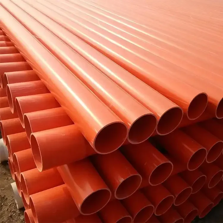 Embedded Type 200mm Round Shape CPVC Power Cable Protection Pipe For Laying Highways Pipelines