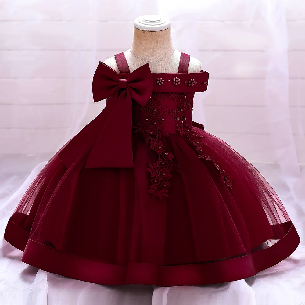 Wholesale Designer Baby Girl Clothes Gowns For Girls Kids Floral Festival Party Girls Dresses L5081XZ