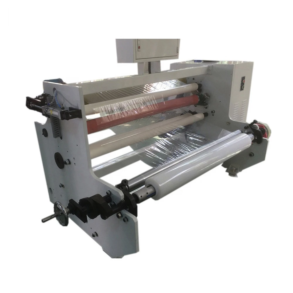 Hot sale automatic adhesive sealing tape rewinding machinery aluminum foil tape rewind machine