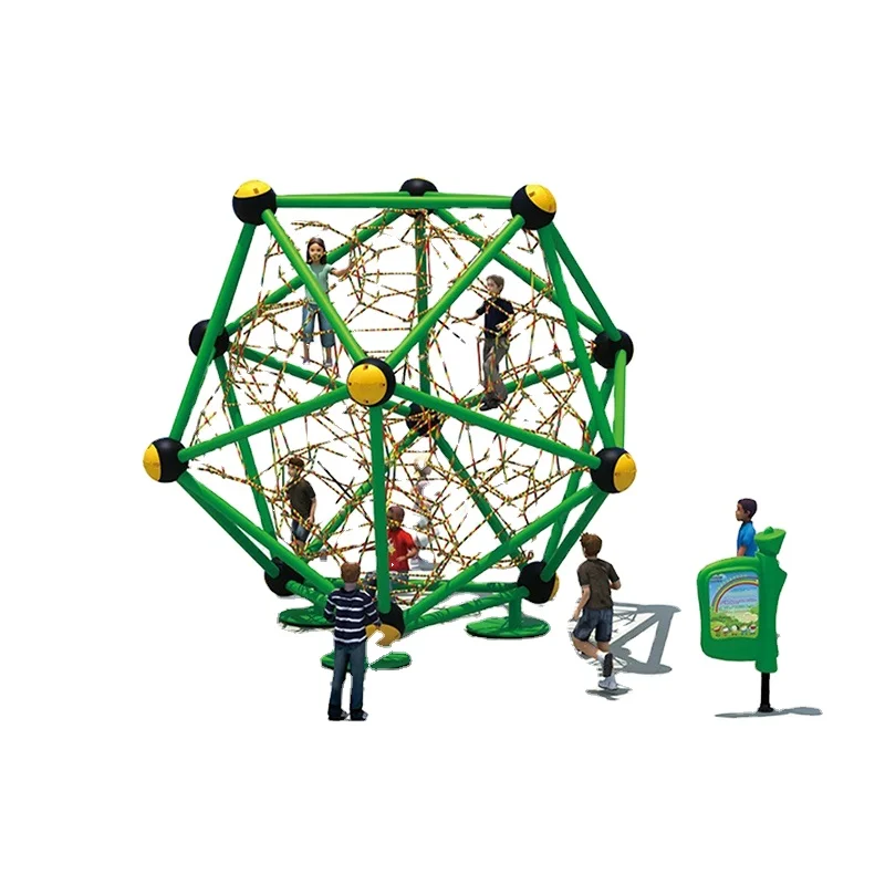 Customize Outdoor Rope Course Adventure amusement park kids rock climbing frame for outdoor playground equipment