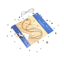 Комплект бижутерии «сделай сам», стеклянные бусины для изготовления ювелирных изделий, ожерелья, браслета, ювелирных изделий для девочек