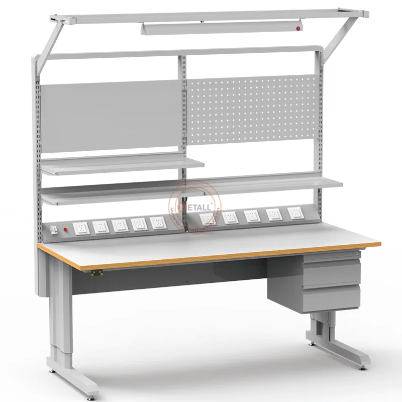 Detall Multifunction Technician Electric Adjustable Factory Workbench