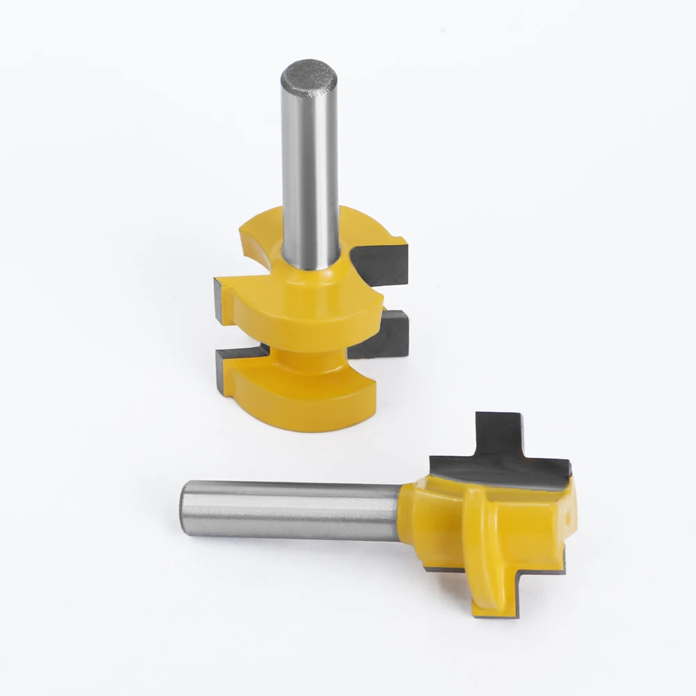 Ля ви 2 шт. Концевая фреза 8 мм хвостовик с Т-образными пазами квадратный зуб шип фреза разделочный нож фрезы для контурной обработки для дерева инструмент деревообрабатывающий MC02140