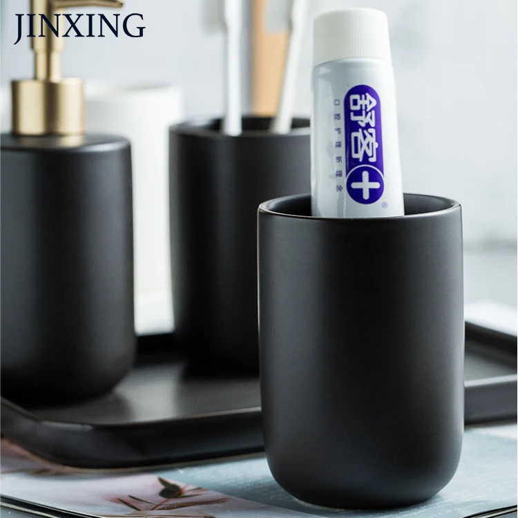 Luxury Ceramic Marble Bathroom  Accessories Shower Accessories Bathroom Accessories Set