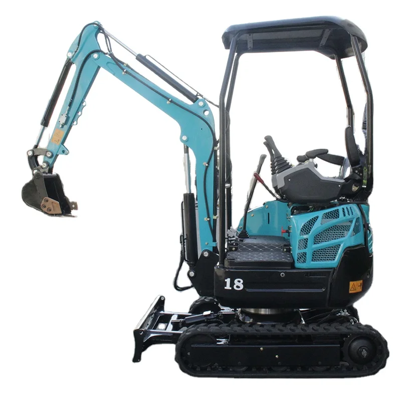 Free Shipping Cheapest Earth-moving Machinery Digger Mini Excavator 1.1Ton Hydraulic Excavator for sale