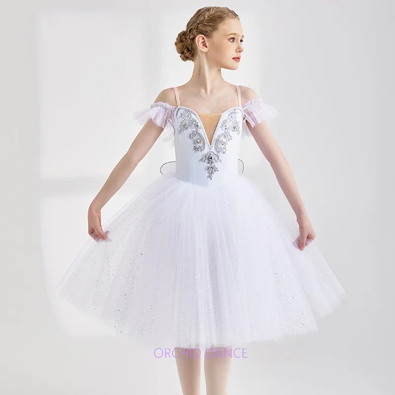 Hot selling fashion 5 Layers White Performance Adult Girls stage performance Professional costumes Ballet Tutus